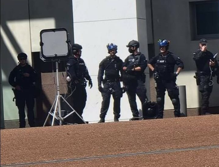 Were LRAD weapons used in Canberra against Protestors?
