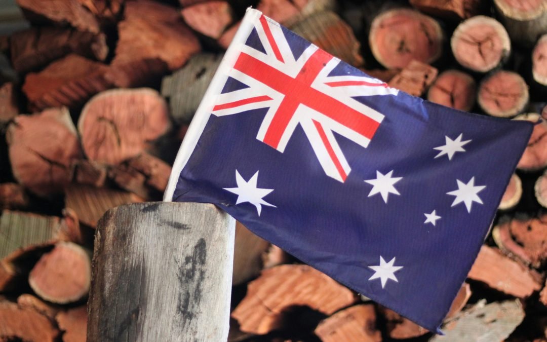 Arrested for carrying an Australian Flag